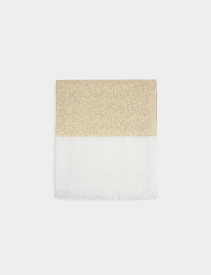 Foulard fils métallisés
