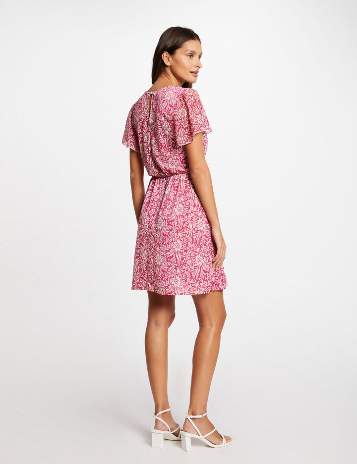 Robe courte cintrée imprimée