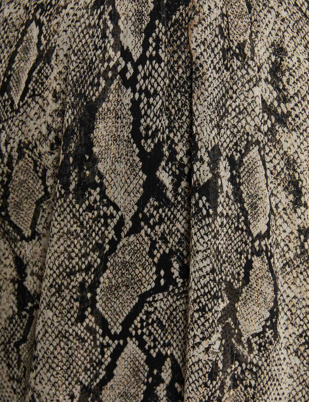 Robe évasée imprimé python
