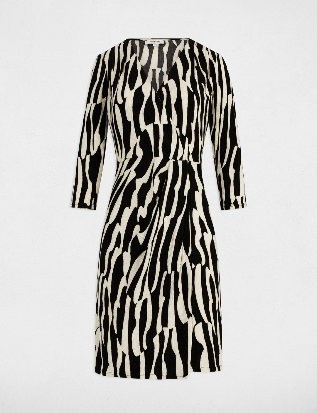 Robe courte ajustée imprimée
