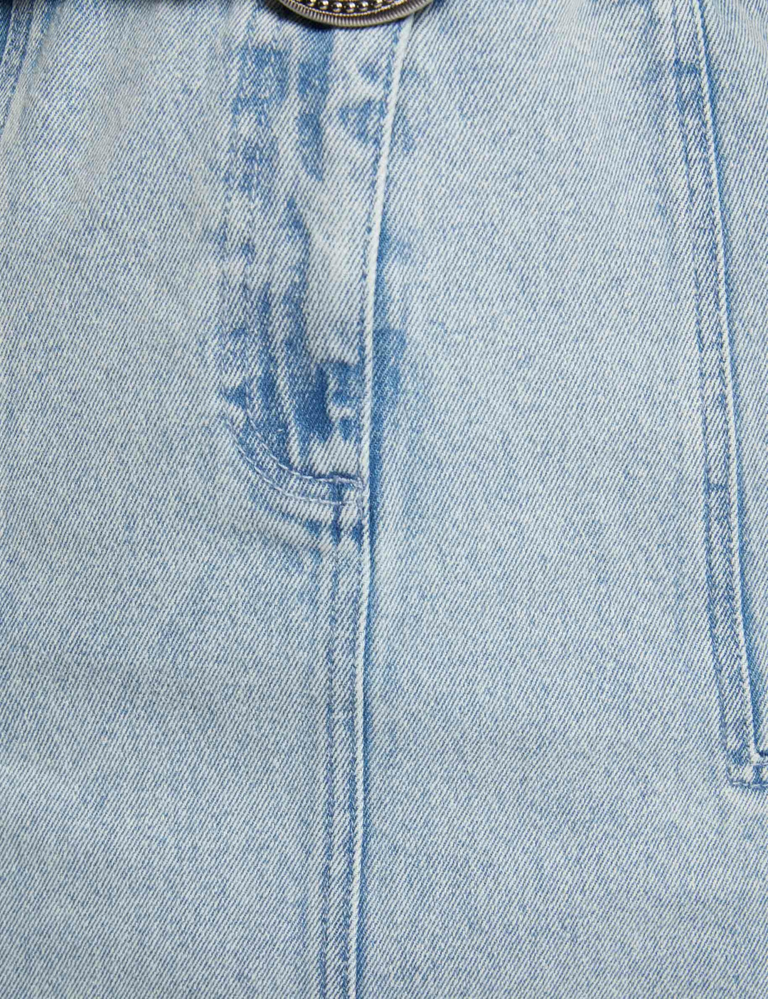 Robe courte boutonnée en jean