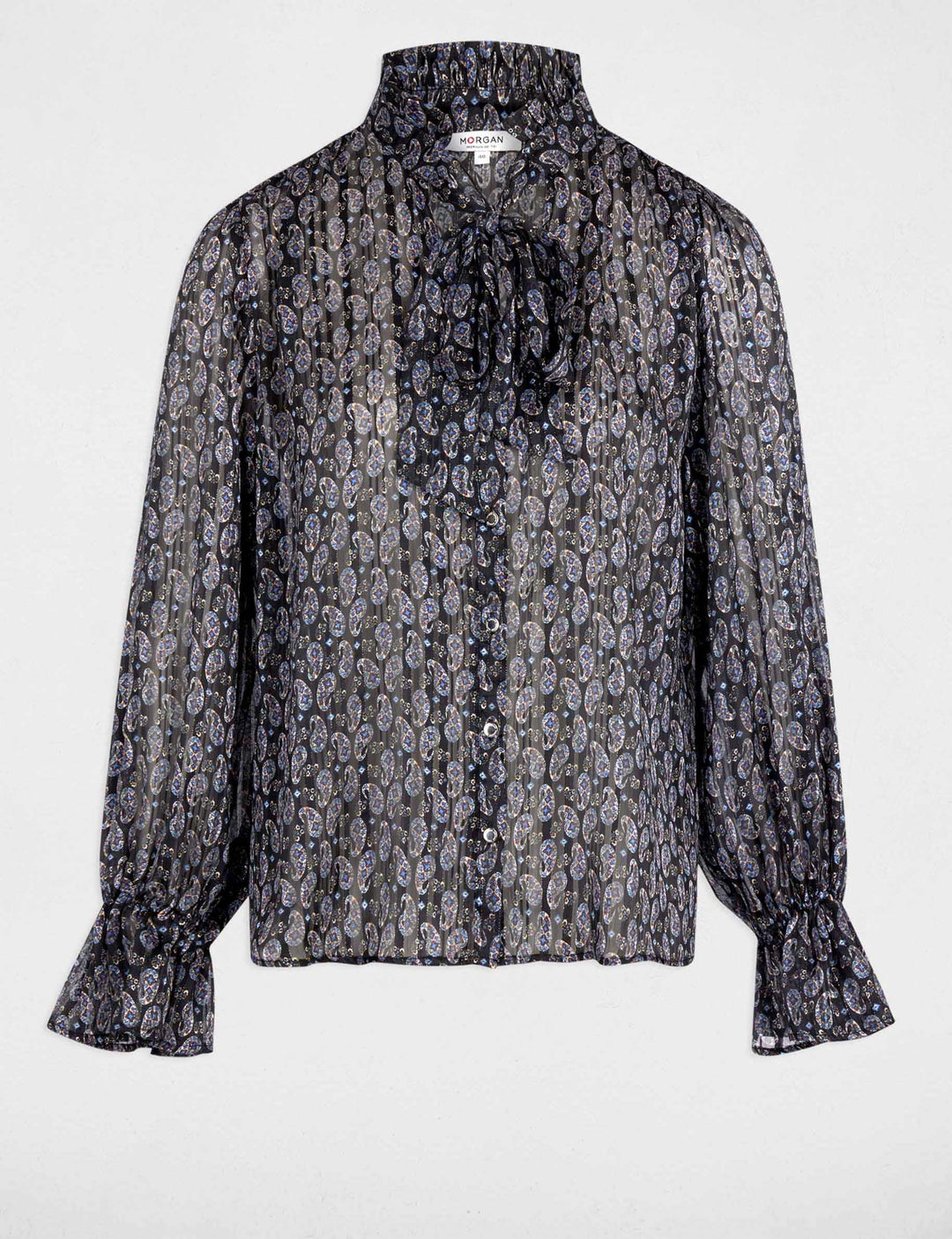 Chemise fluide col v