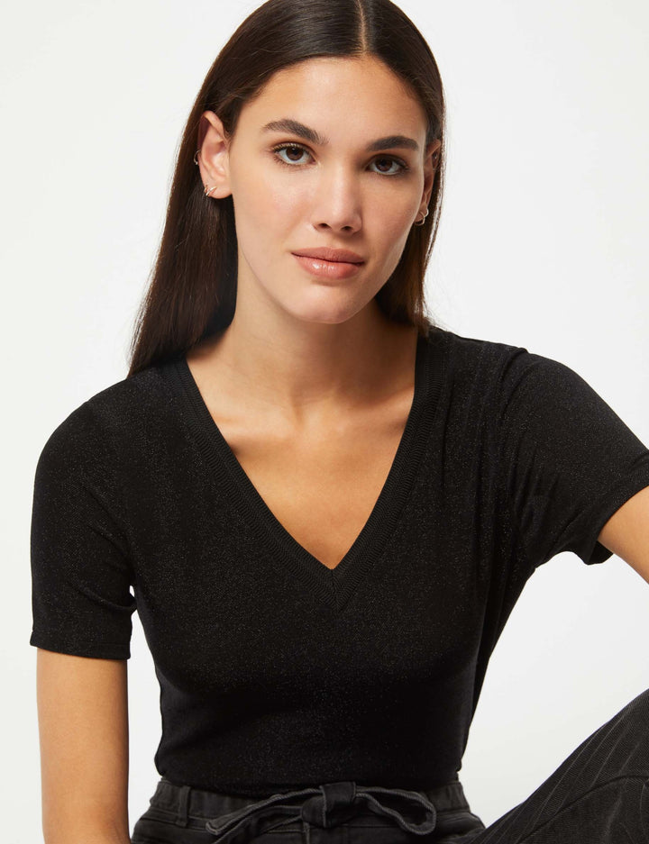 T-shirt manches courtes avec col en V