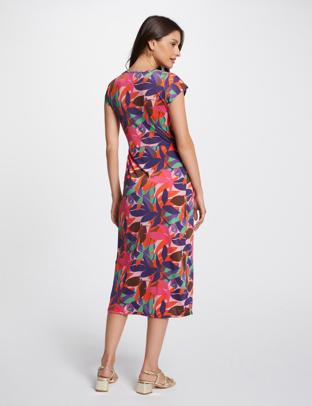 Robe midi imprimée