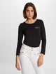 T-shirt manches 3/4 brodé