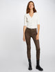 Pantalon slim enduit