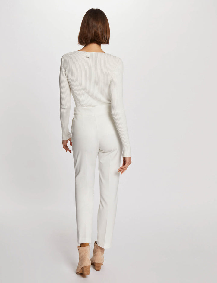 Pantalon droit taille haute