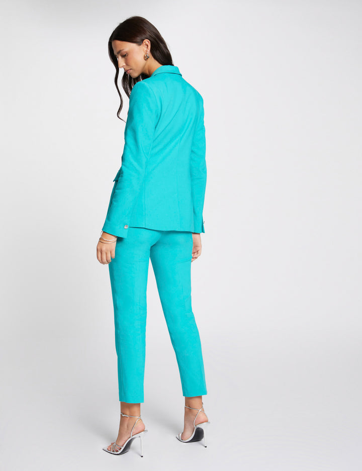Pantalon ajusté taille haute