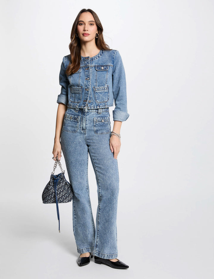 Veste courte en jean