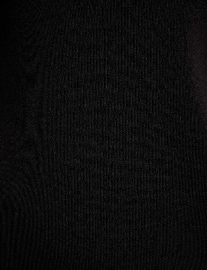 Robe pull droite détails en jean