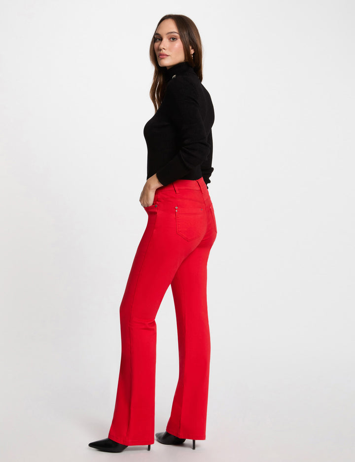 Pantalon bootcut boutonné