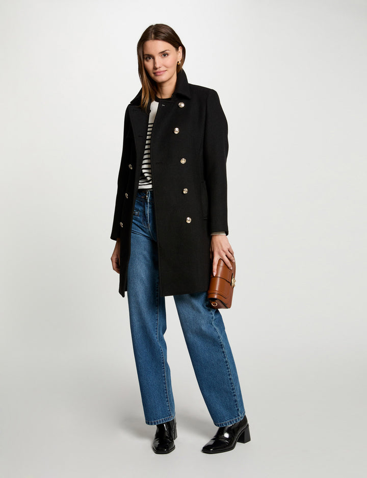 Manteau long ceinturé