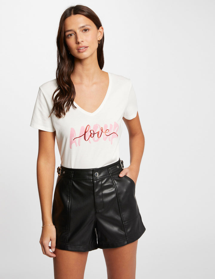 T-shirt à  inscription