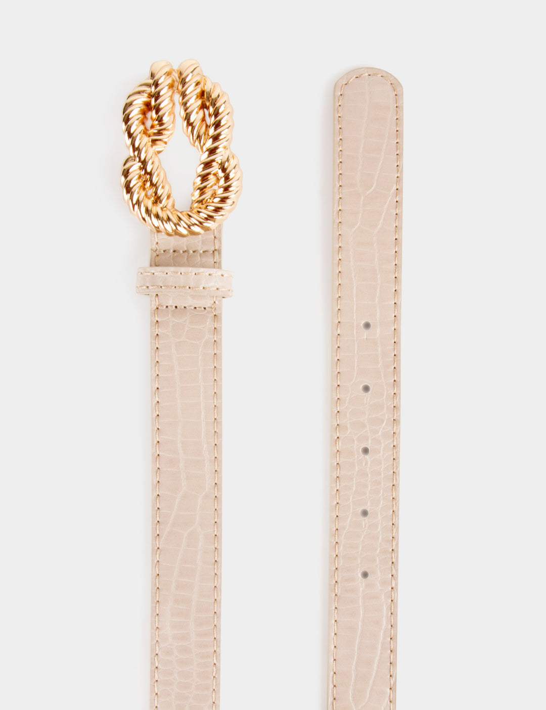 Ceinture croco boucle effet noeud