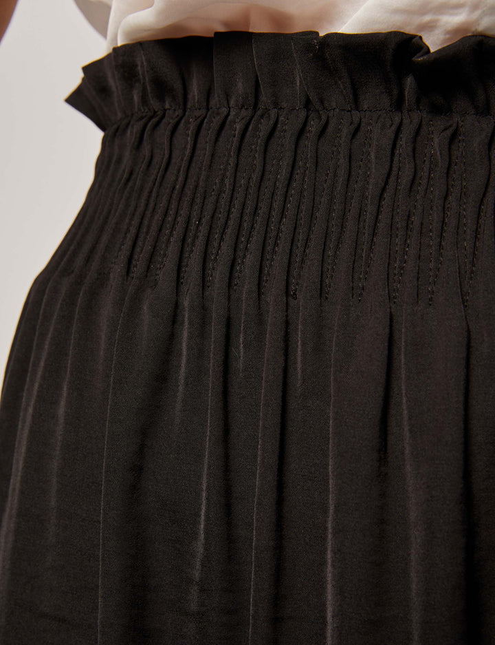 Jupe longue fluide taille élastiquée