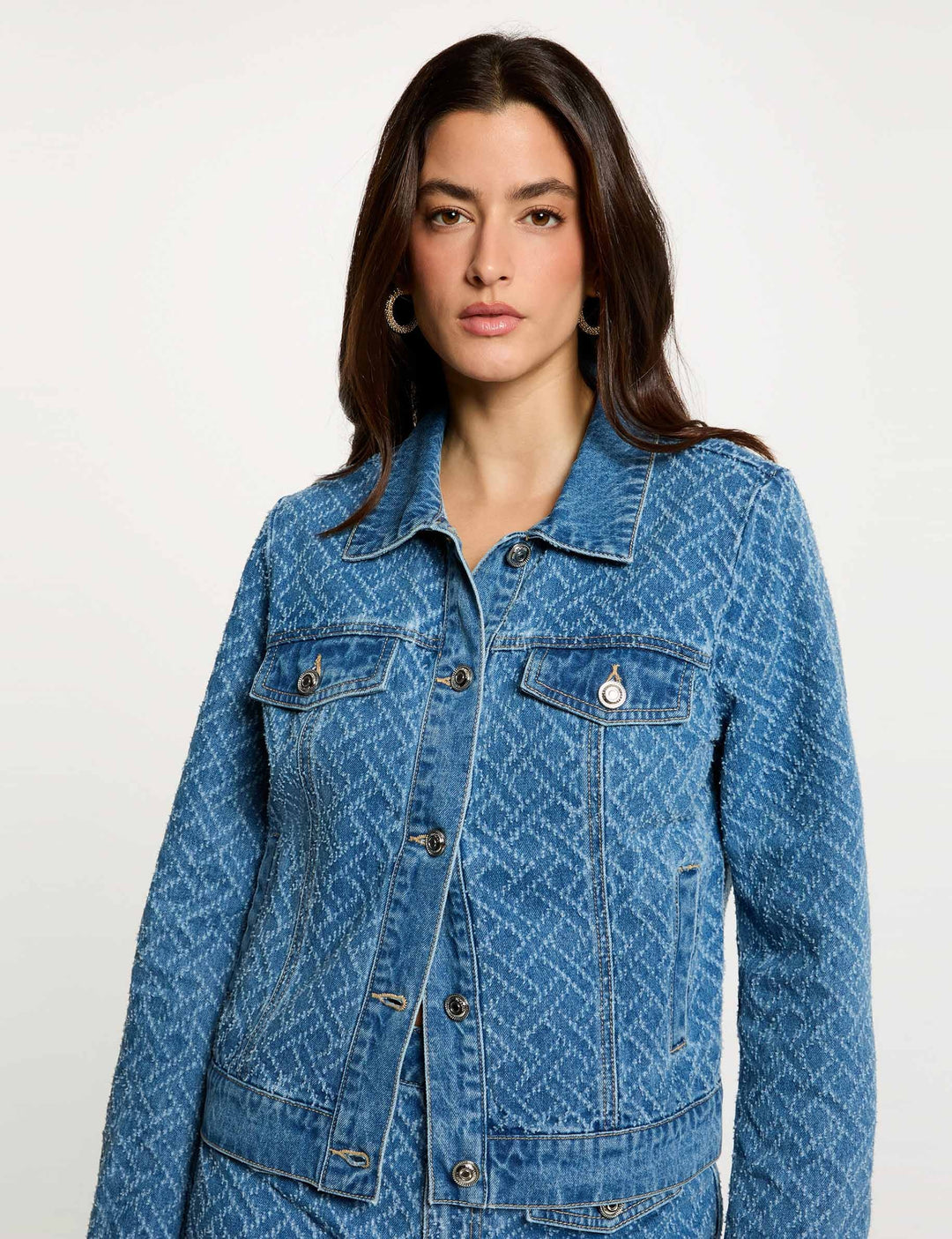 Veste jacquard chevron