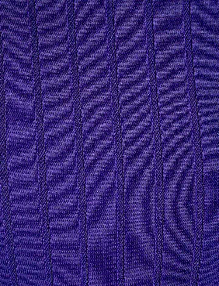 Robe pull longue ajustée fendue