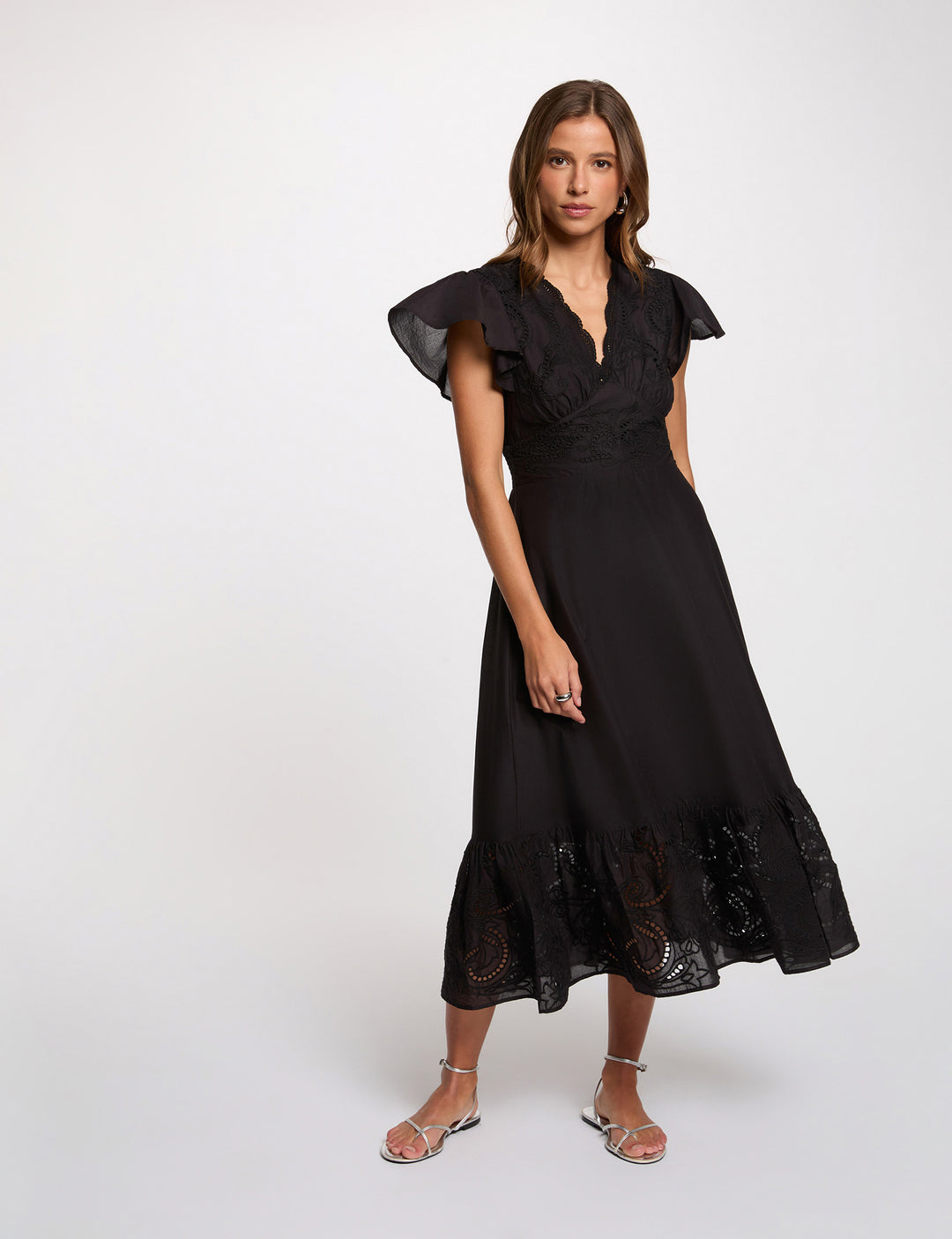 Robe longue broderie