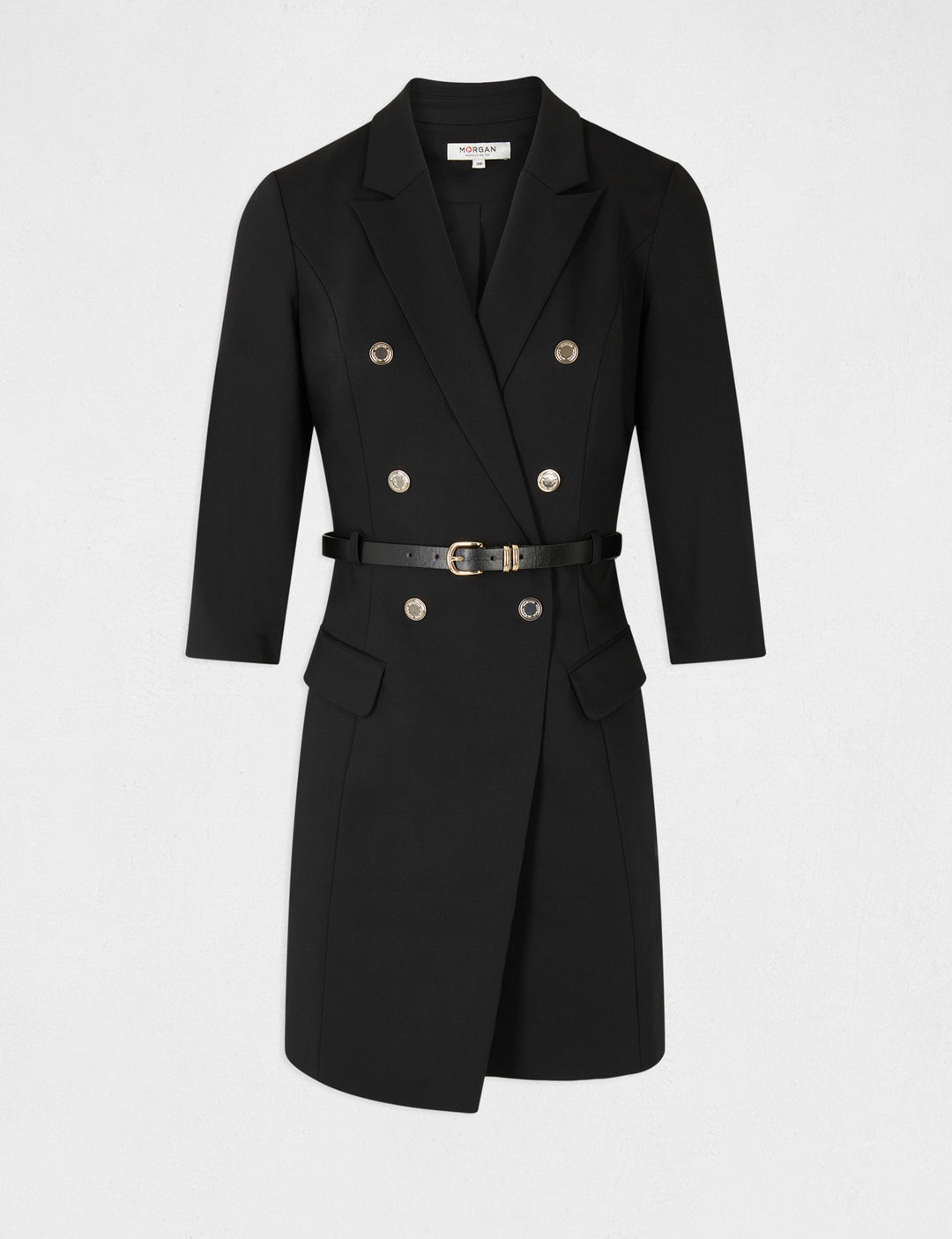 Robe portefeuille ceinturée