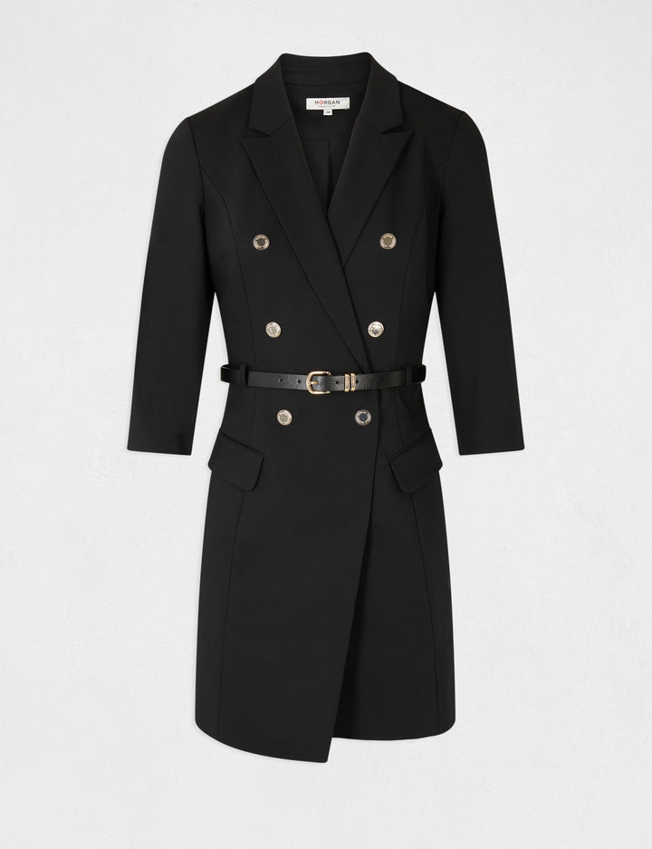 Robe portefeuille ceinturée