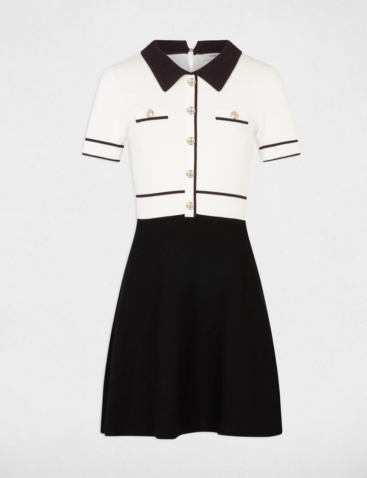 Robe tricot courte trapèze