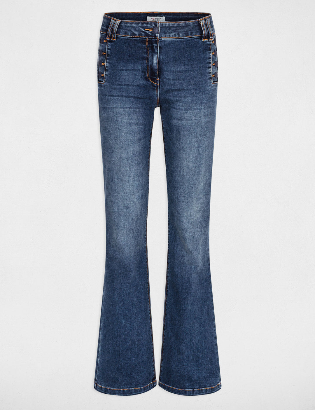 Jeans flare à  pont