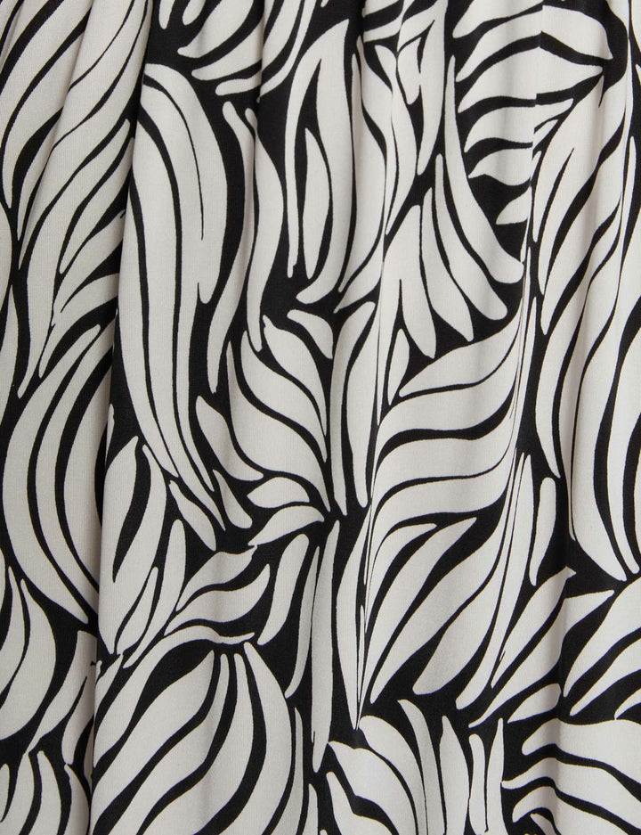 Robe longue droite imprimée
