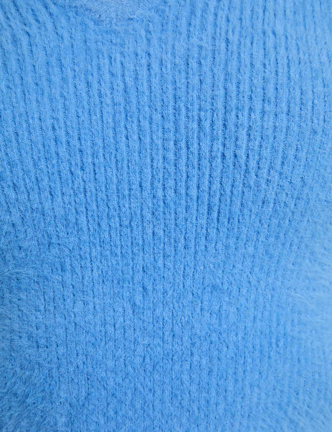 Pull manches longues maille duveteuse
