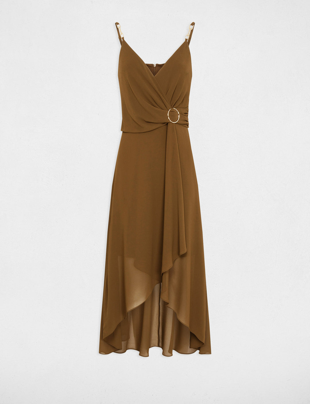 Robe mi-longue à  fines bretelles