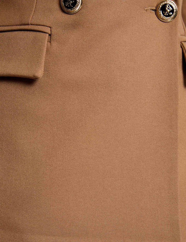 Pantalon large taille haute