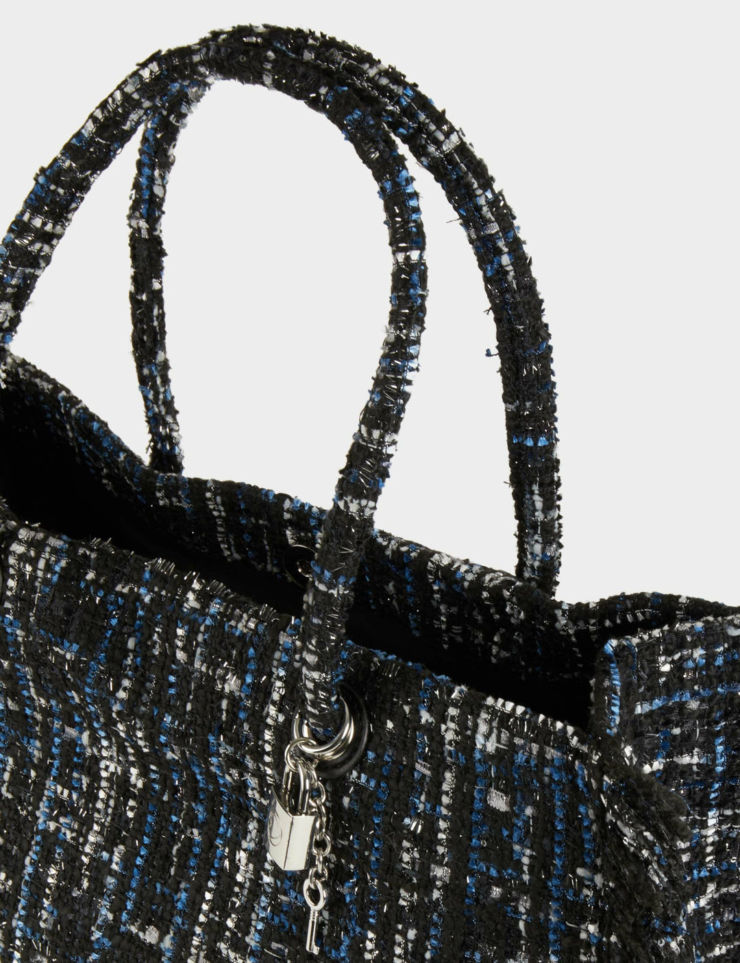 Sac cabas tweed à  franges