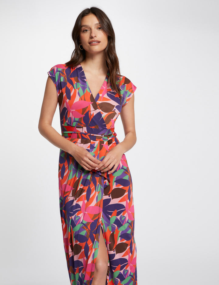 Robe midi imprimée
