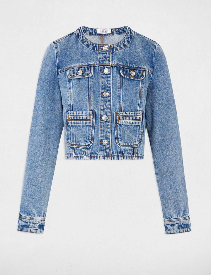 Veste courte en jean