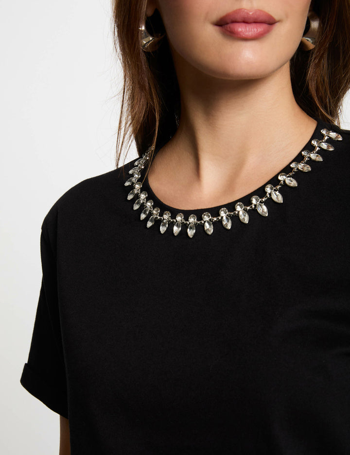 T-shirt manches courtes bijoux