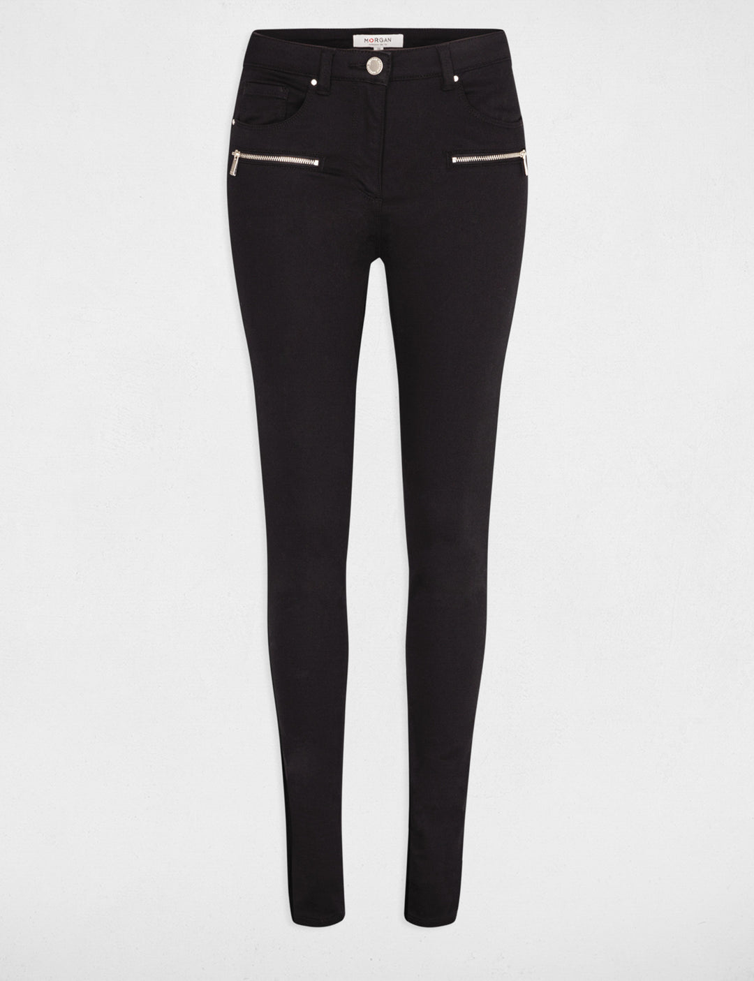 Jeans slim détails zippés