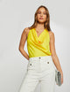 Top sans manches satin