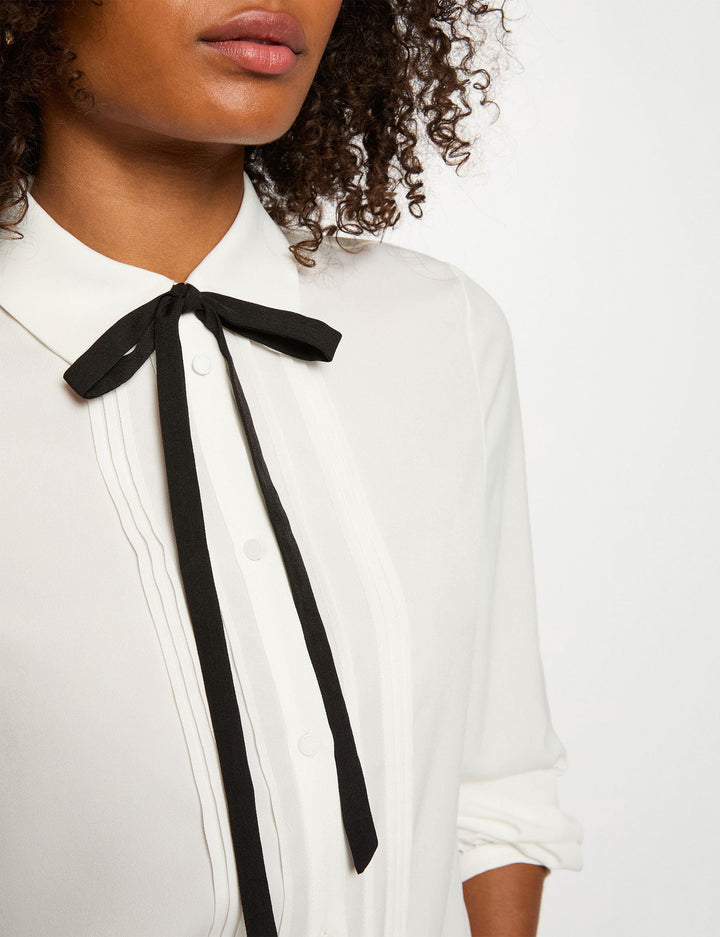 Chemise fluide col claudine