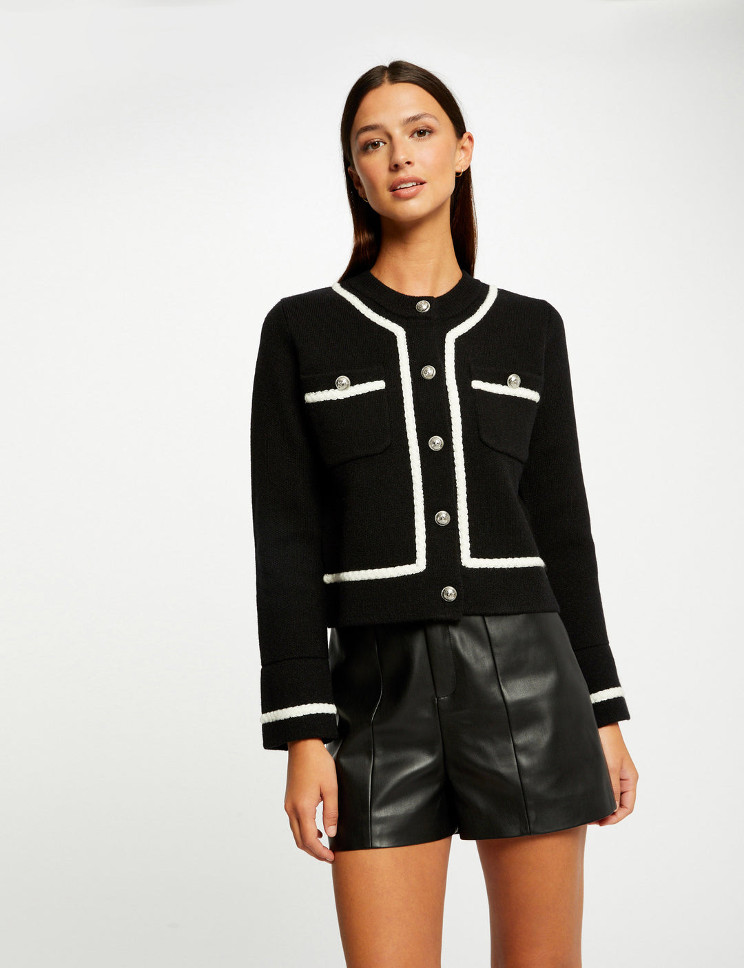Gilet manches longues boutonné
