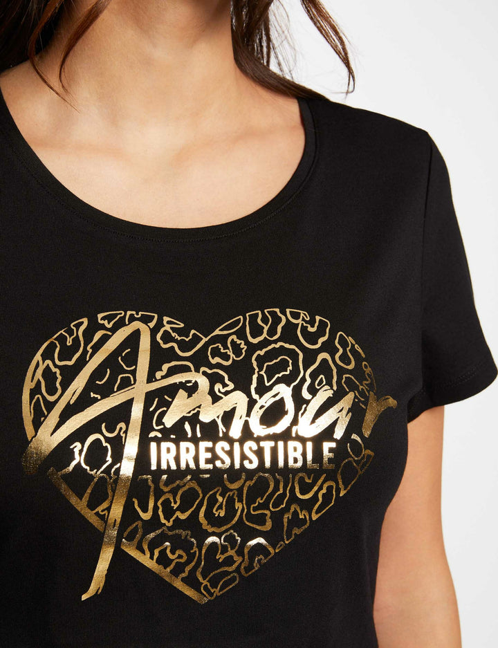 T-shirt à  inscription