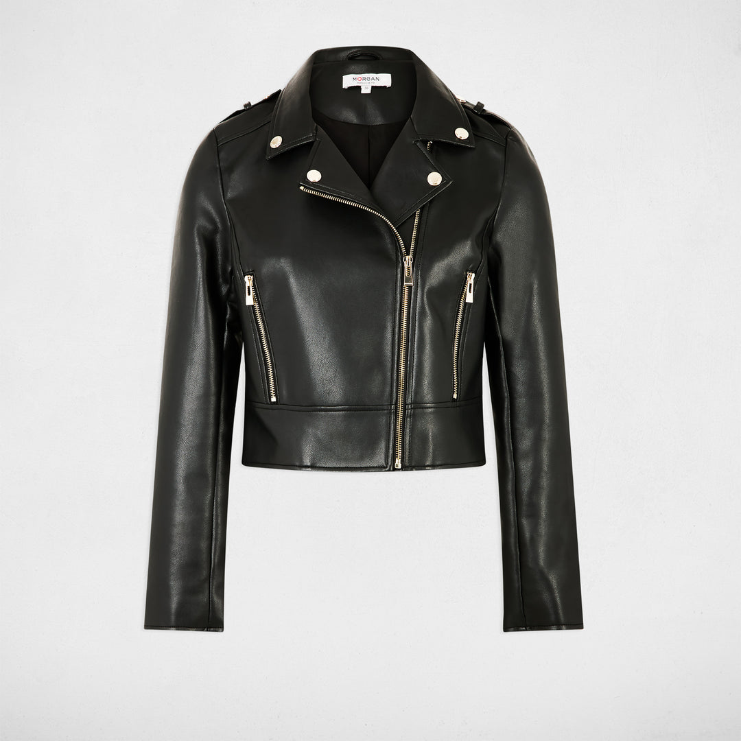 Blouson court simili cuir