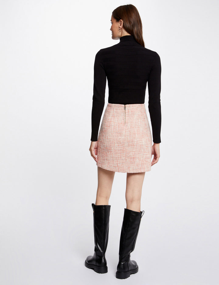 Jupe droite taille haute