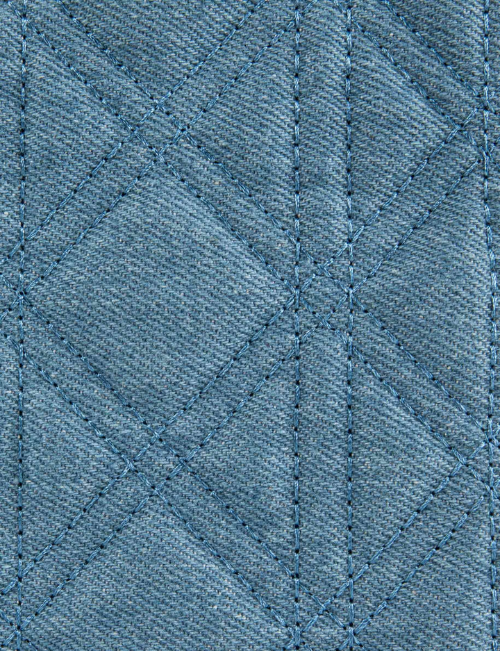 Sac pochette matelassé en jean