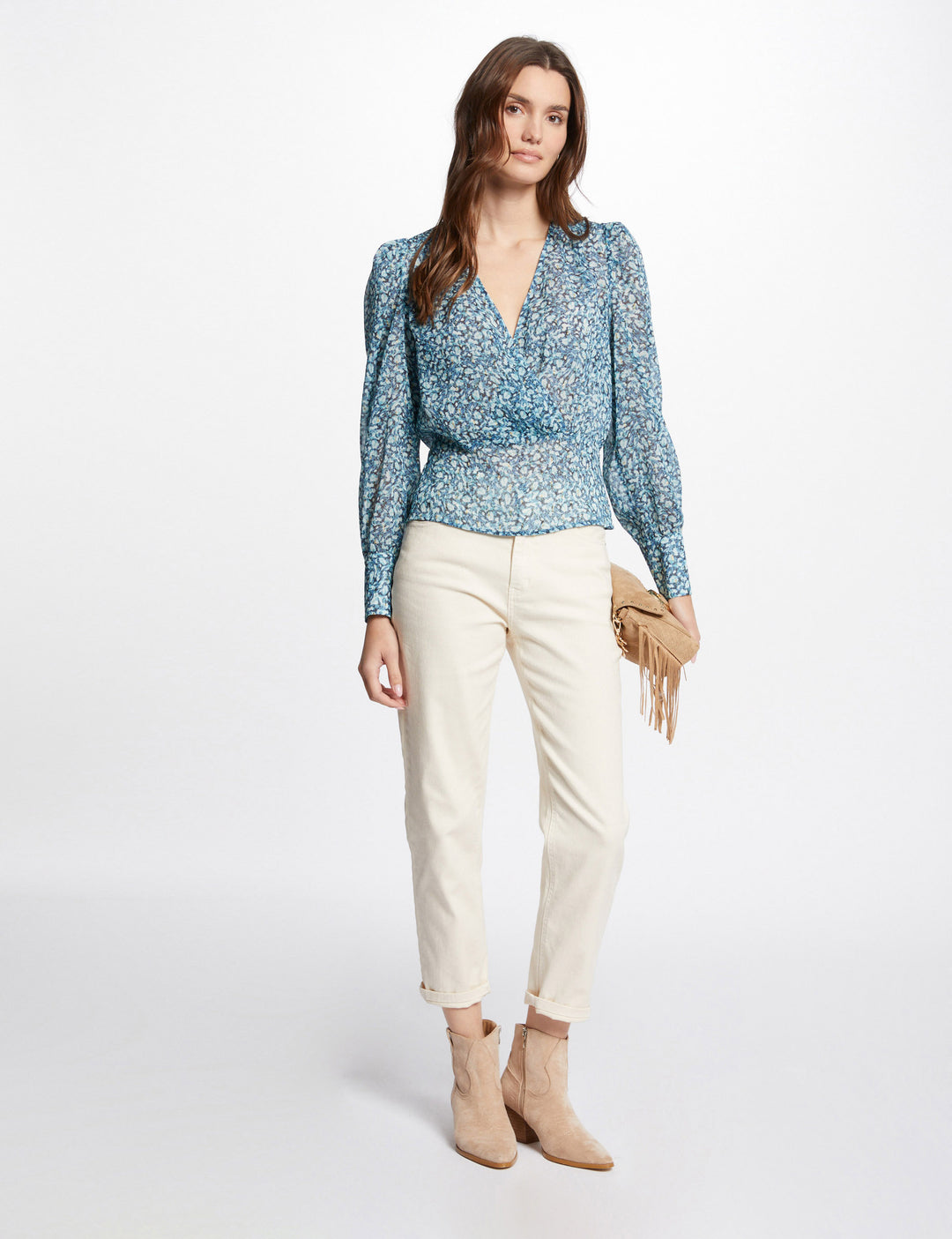 Blouse imprimé abstrait