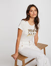 T-shirt à  inscription