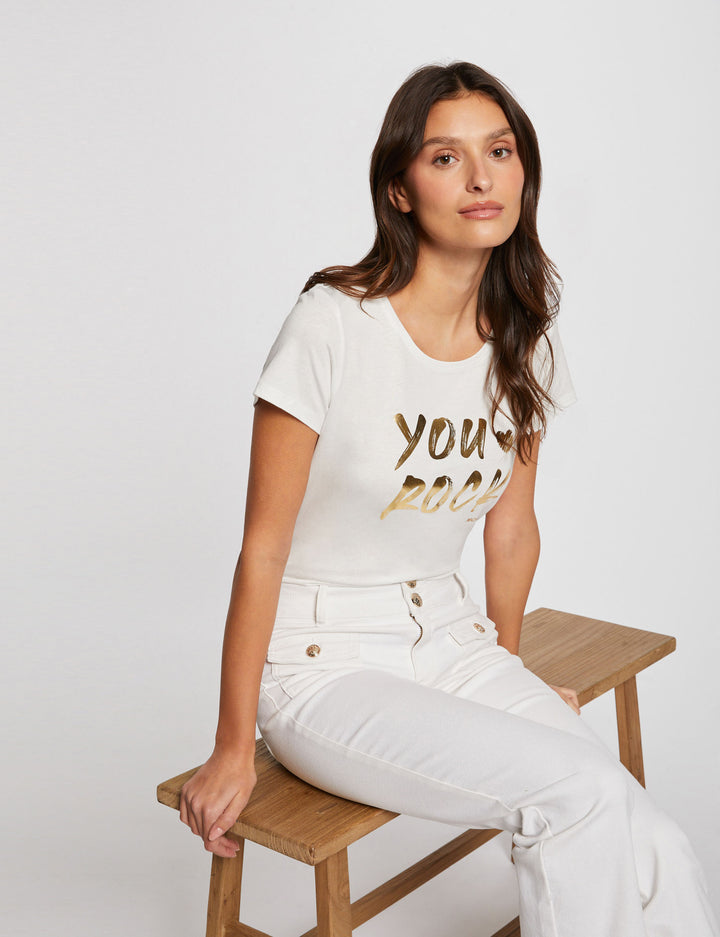 T-shirt à  inscription