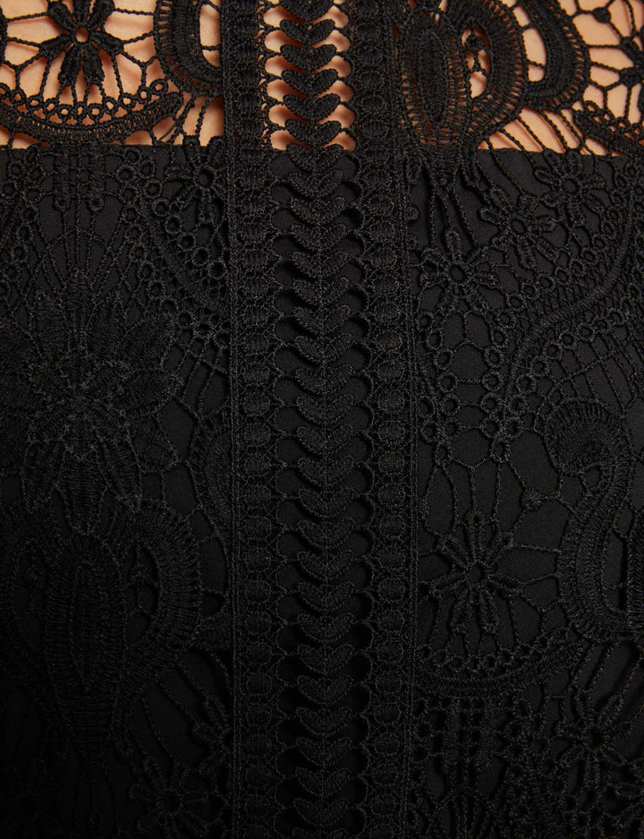 Top manches courtes dentelle