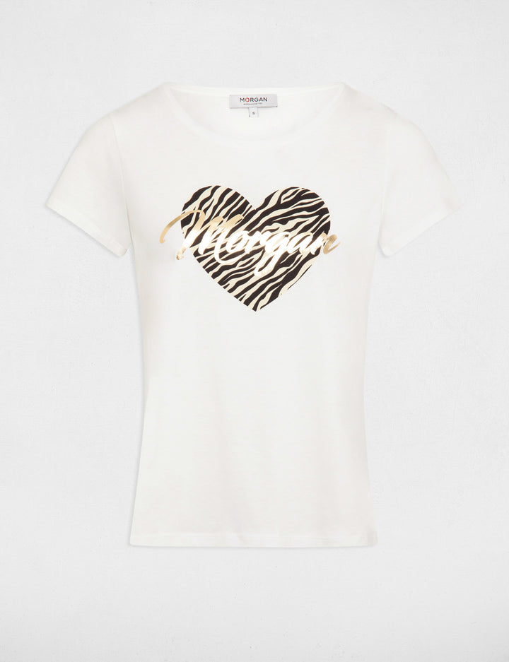 T-shirt à  inscription