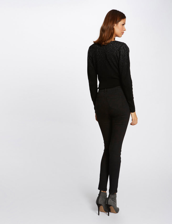 Jeans skinny taille standard boutonné