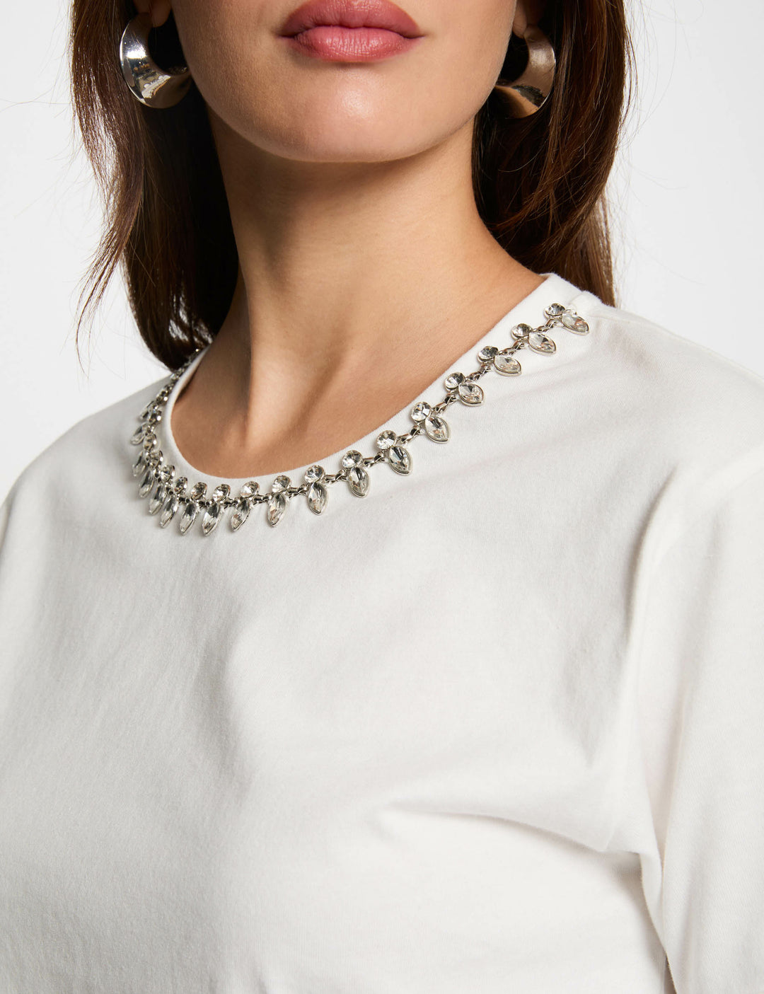 T-shirt manches courtes bijoux
