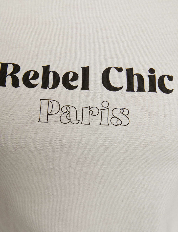 T-shirt inscription et strass